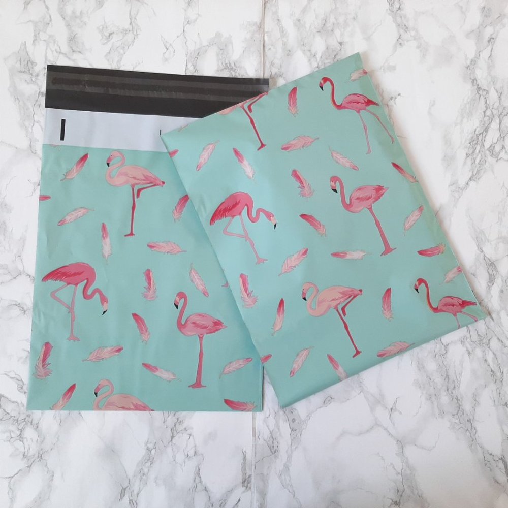 100 Poly mailers with Flamingo 10x13 - Picture 3 of 7